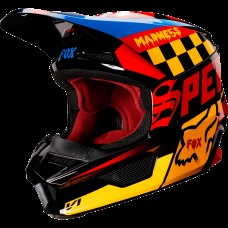 V1 CZAR HELMET [BLK/YLW]: Mărime - XL (FOX-21778-019-XL)