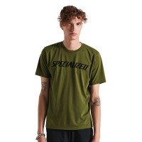 Tricou SPECIALIZED Men's Wordmark SS - Olive Green XL
