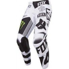 Pantaloni FOX MX-PANT 180 MONSTER/PC SE PANT WHITE/BLACK/GREEN (FOX-20026-129-37)