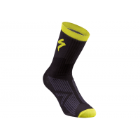 Sosete SPECIALIZED SL Elite Winter - Black/Neon Yellow L