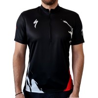 Tricou SPECIALIZED Men's Ride 1/4 Zip SS - Trail of Flames L