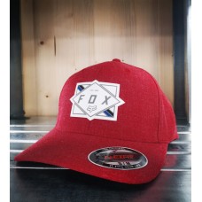 FOX BURNT FLEXFIT HAT [CHILI]: Mărime - S (FOX-27095-555-S)
