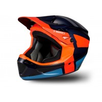 Casca SPECIALIZED S-Works Dissident MIPS ANGi-Ready - Carbon Blue/Rocket Red XL