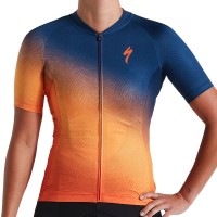 Tricou SPECIALIZED Women's SL SS - Orange Sunset/Dark Blue XL