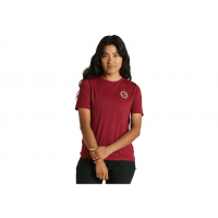 Tricou Ciclism SPECIALIZED/FJALLRAVEN Women's Wool (S/S) - Pomegranate Red M