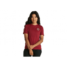 Tricou Ciclism SPECIALIZED/FJALLRAVEN Women's Wool (S/S) - Pomegranate Red M