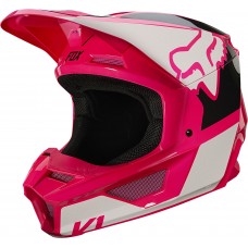 FOX V1 REVN HELMET, ECE [PNK]: Mărime - M (FOX-25819-170-M)