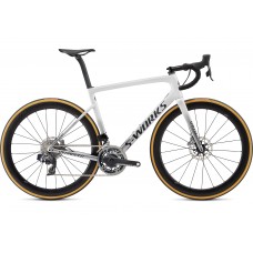 Bicicleta SPECIALIZED S-Works Tarmac Disc - SRAM eTap - Gloss Metallic White Silver 52