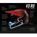 V3 RS WIRED HELMET [FLO ORG]: Mărime - XL (FOX-25814-824-XL)