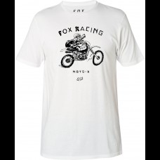 Tricou FOX BRIGADE SS PREMIUM TEE [OPT WHT] (FOX-22256-190-S)