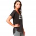 RESPONDED SS VNECK RL SLVE [BLK VIN]: Mărime - XS (FOX-21937-587-XS)