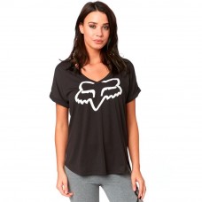 RESPONDED SS VNECK RL SLVE [BLK VIN]: Mărime - XS (FOX-21937-587-XS)