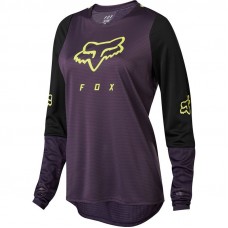 WMNS DEFEND LS JERSEY [DRK PUR]: Mărime - L (FOX-22967-367-L)