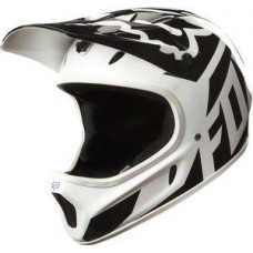 Casca FOX MTB-HELMET RAMPAGE RACE HELMET WHITE/BLACK (FOX-18632-058-XL)