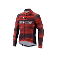 Tricou Ciclism SPECIALIZED Therminal SL Team Expert (L/S) - Black/Red L