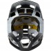 PROFRAME HELMET VAPOR, CE [SIL/BLK]: Mărime - XL (FOX-27502-091-XL)