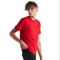 Tricou SPECIALIZED Men's S-Logo SS - Flo Red S