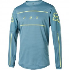 FLEXAIR LS FINE LINE JERSEY [LT BLU]: Mărime - L (FOX-22841-116-L)